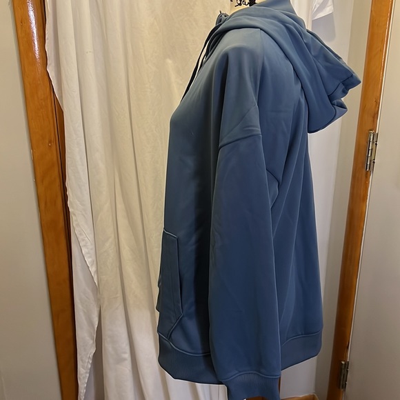 Mondetta Performance Full Zip Hoodie, slate blue color, size XXL - Picture 4 of 11